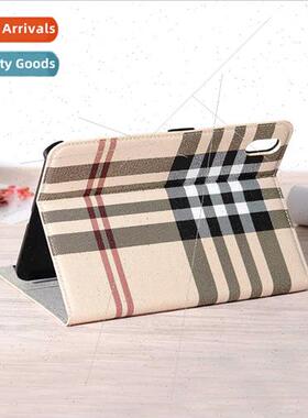 适用iPad mini6 plaid pattern tablet leather case new mini mi