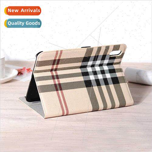 适用iPad mini6 plaid pattern tablet leather case new mini mi