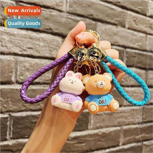 Resin OK animal keychain backpack charm accessories cartoon