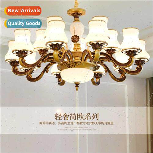 chandelier living room lights simple modern atmosphere house