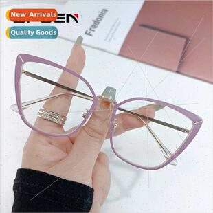 New myopia glasses female nd cat-eye glasses frame vegan ski