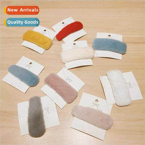 New wash face hundred wh plush hairpin autumn winter side ba