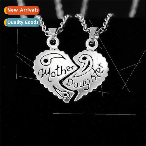Love patchwork metal mother day necklace 2022 new alloy peac