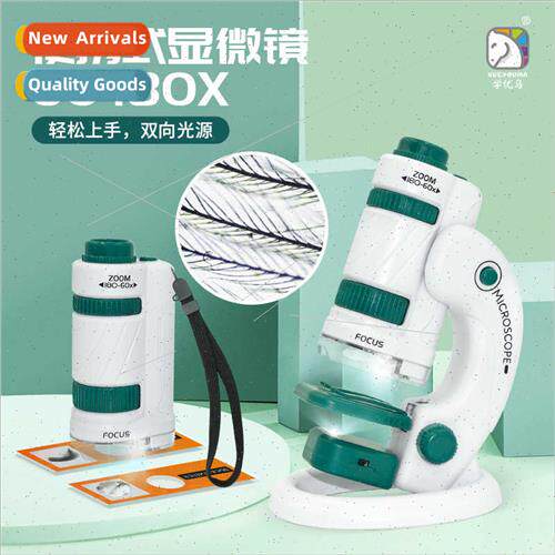 Children optical portable microscope kindergarten boys girls