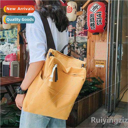 Large-capacy Japan simple shoulder canvas bag female shoulde