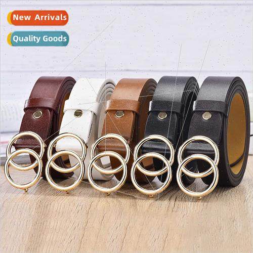 hundred men women belt youth student belt double ring buckle