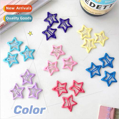 ins star pair clip pentagram bb clip broken hair hair card Y