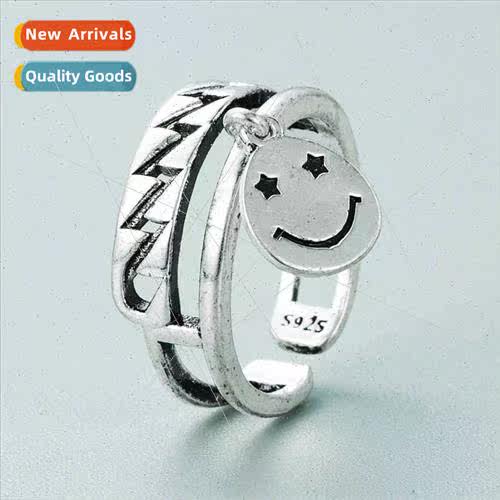 Europe fashion jewelry black retro personalized finger ring