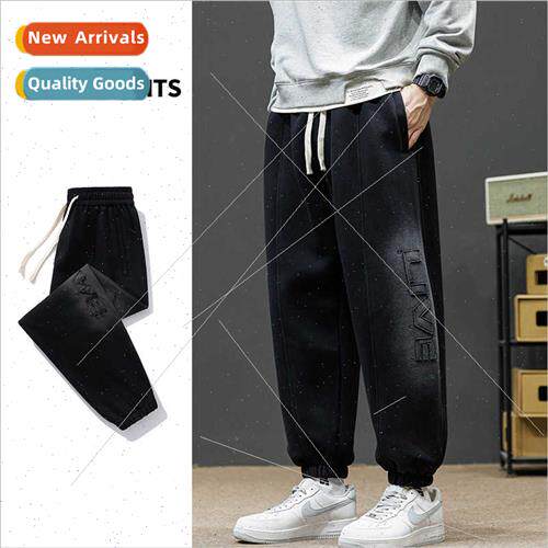 2023 Spring Autumn casual pants men pants tide loose 50 cott