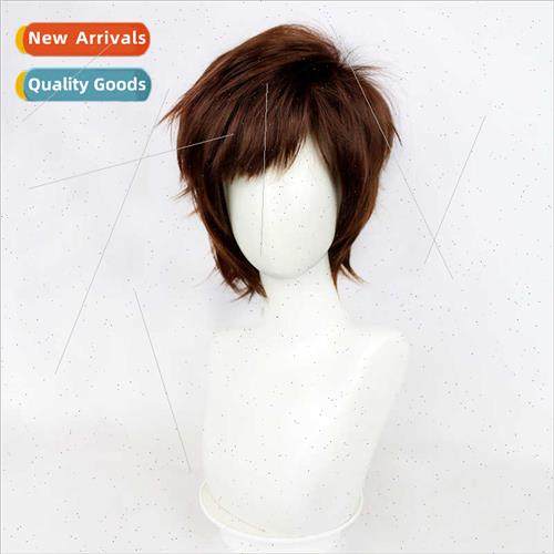 King pesticide Lan cos wig brown Cai Wen  CP anime game cosp