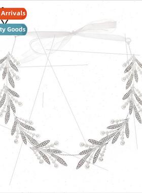 New jewelry Europe retro hair bands alloy diamond leaf headd