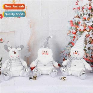 snowman elk series Santa silver Claus doll tting ornament