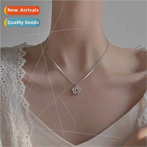 Skeleton flower necklace fresh sweet lady fashion flash diam