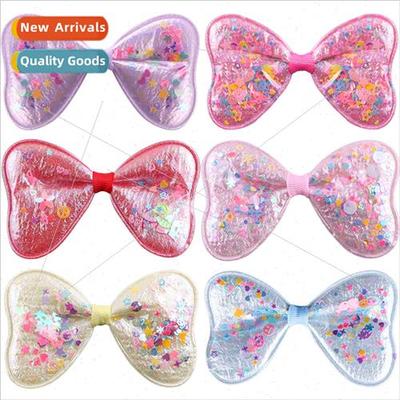 Bow tie hairpin cartoon quicksand onion powder hairpin headd