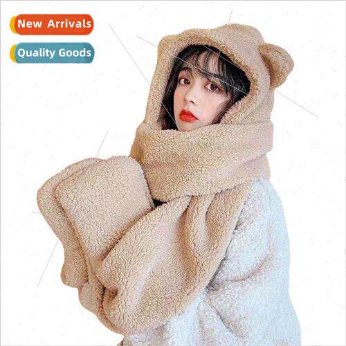 Winter new warm thickened cotton plush rabb ears animal hat