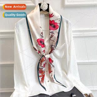 new early scarf floral silk fashion decorative terary fall