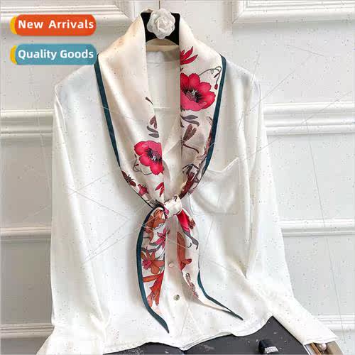 terary floral fashion new early fall decorative silk scarf f