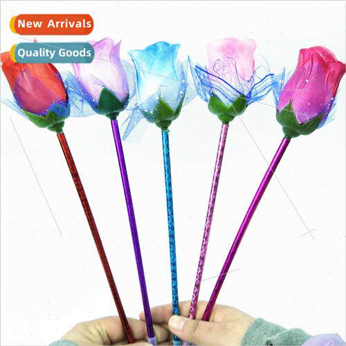 Rose ballpoint pen creative cartoon cute plush pen gift pen