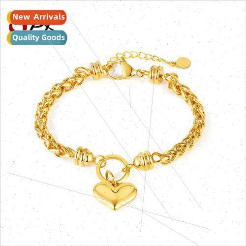 Europe fashion ins love heart stainless steel jewelry tanium