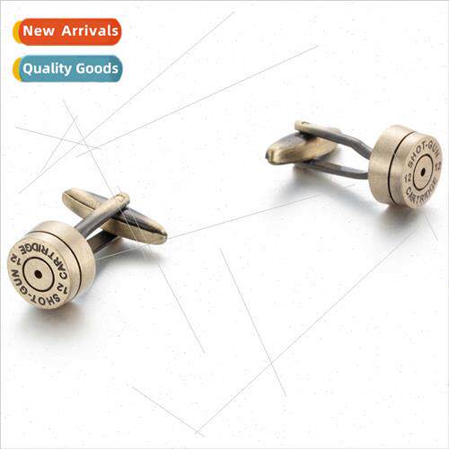 Cufflinks Brushed Bronze Cufflinks Bullet Head French Shirt