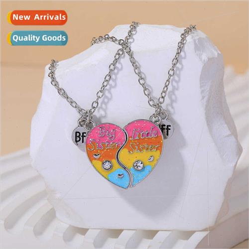 good sister Best Friends love necklace BFF color children ca