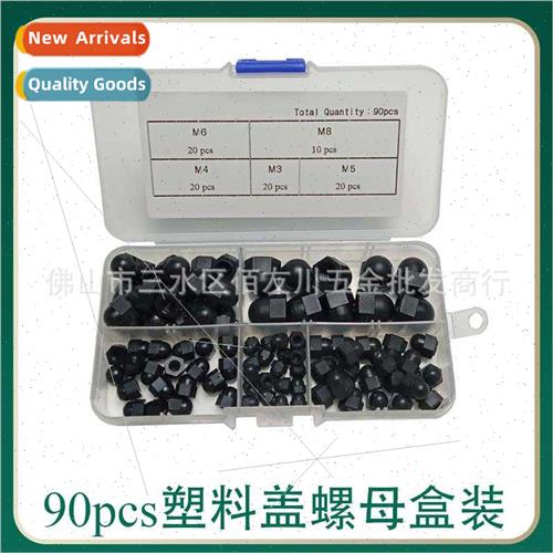 90pcs box nylon plastic cap nut ball nut M3-M8 plastic prote