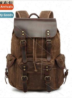 Men women backpacks vintage shoulder travel bag computer tra