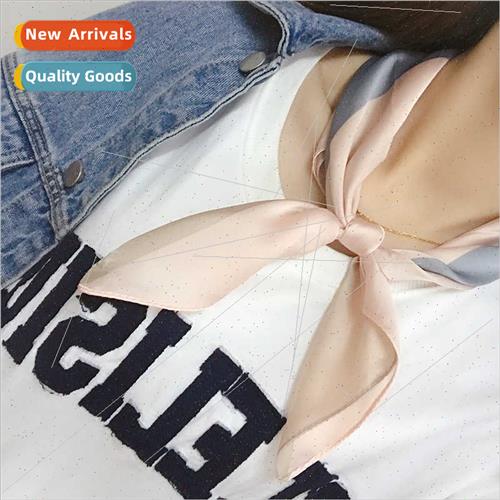 2019 new tie bag small square scarf silk scarf simulation si