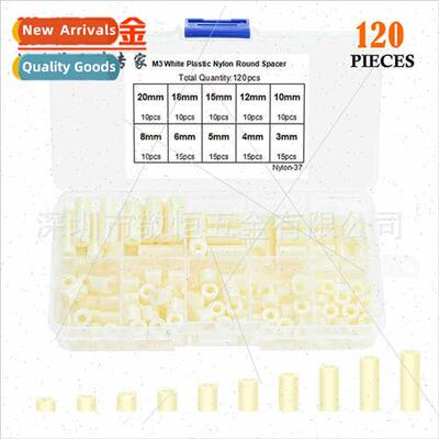 120pcs M3 Whe Set ABS Nylon  M3  Through Hollow Insulation
