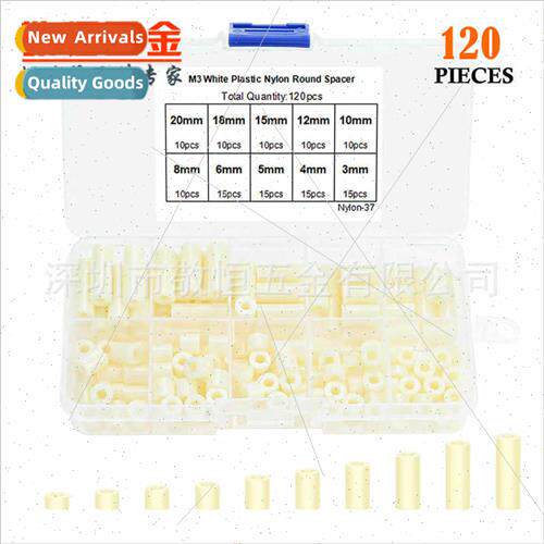 120pcs M3 Whe Set ABS Nylon  M3  Through Hollow Insulation