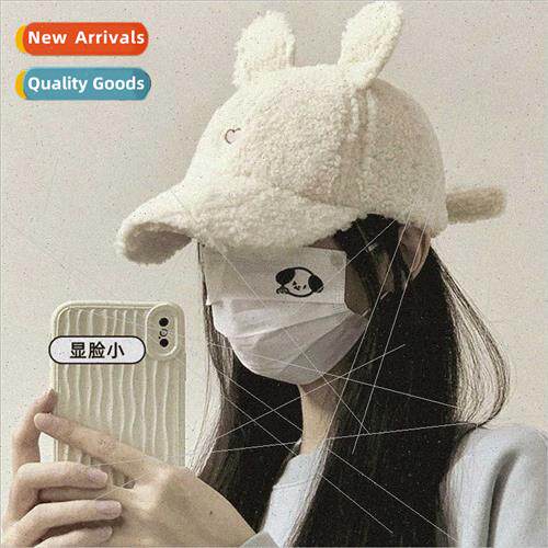 Autumn winter Korean  bear hat scarf all-in-one girls cute w