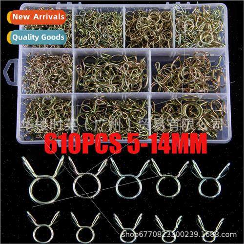 610PCS boxed single wire galvanized pipe clamp ring gas wate