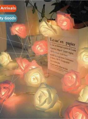 Roses colorful lights string lights led indoor proposal ambi
