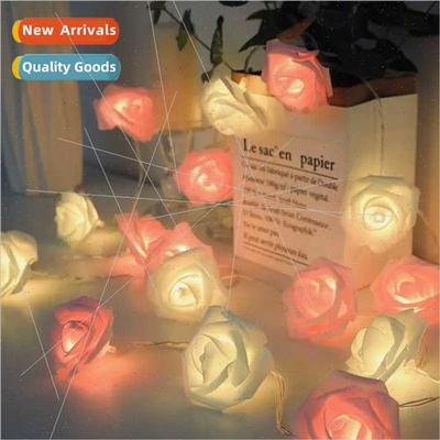 Roses colorful lights string lights led indoor proposal ambi
