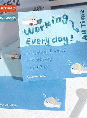 100 pcs of sticky notes Buk Island daily series cartoon smal