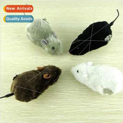 Plush wind-up mouse/wind-up mouse/will jump wag tail floor s