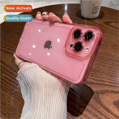 ins women phone case apple 14 transparent case 13promax grad