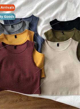 Summer new ladies retro crop top high waist slimming stch sl