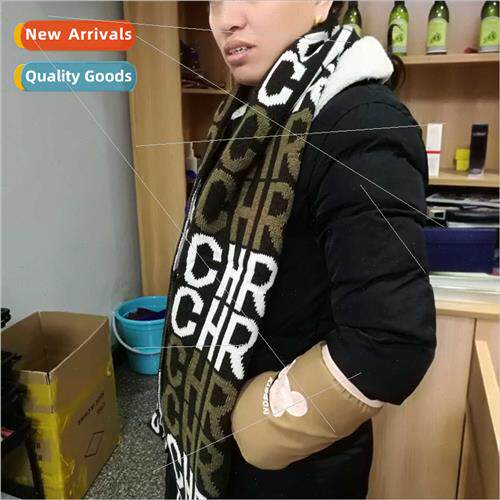 Korea new fall winter  knted scarf jacquard wild fashion woo