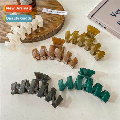 Advanced sense resin transparent grasp clip simple back head