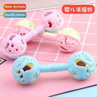 Double head hrattles soothing hgrasp double head rattle toys