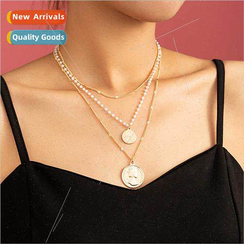Europe character coin tag multi-layer stacked wear imation w