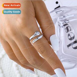 New new simple stainless steel snake ring female Europe ins