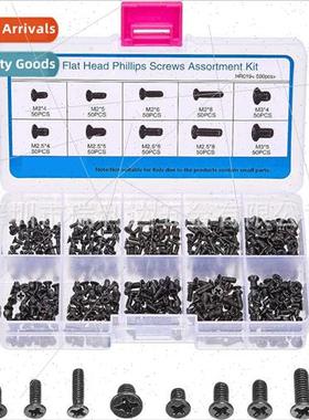 500pcs Laptop Screws Small Screws Set Phillips Flat Head Com