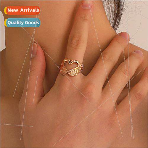 terary Vintage Friendly Handshake Ring Hip Hop Valentine Day