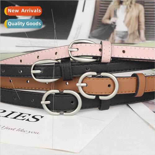 ins HK cool casual thin belt nd students jeans belt Korea ve