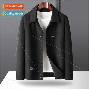 2023 luxur aged light new fall jacket tweed men middle Lapel