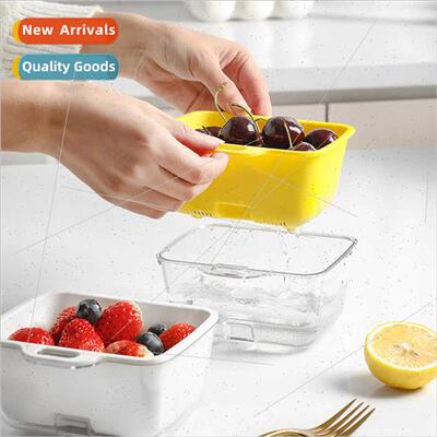 Mini Drainage Basket Double Layer Fru Plate Kchen Multifunct