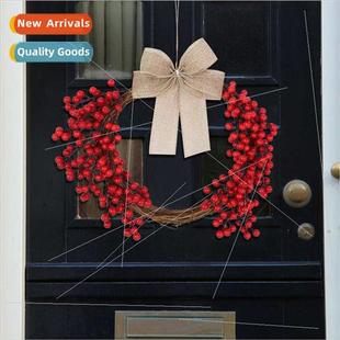 bow wreath pendant 2023 decoration Christmas home simula new