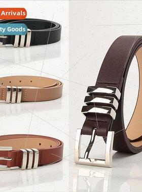 Europe fashion nd women belt classic square pinhole jeans pa